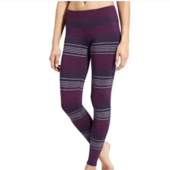 Athleta Chaturanga Stripe Leggings Size Small - Picture 1 of 6